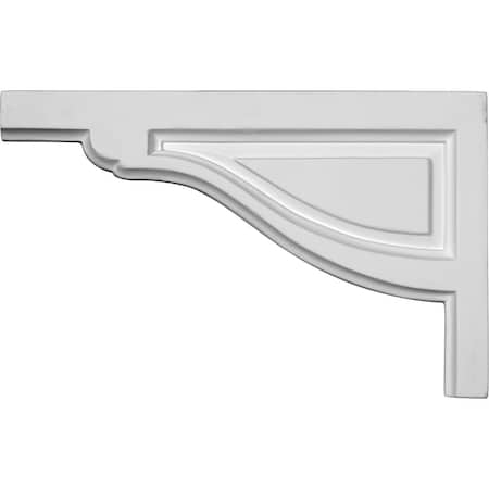 Ekena Millwork 11 3/4"W x 7 3/8"H x 1/2"D Large Traditional Stair Bracket, Left SB11X07TR-L